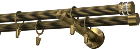 Karnisze metalowe Ø25