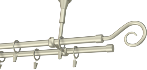 Karnisze metalowe Ø25