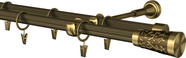 Karnisz metalowy podwójny 19mm Fenix